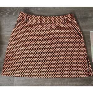 Sport Haley Women's Golf Skort Skirt Size 8 Black Orange Side Slits
